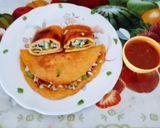A picture of step 5 of High protein nutritious stuffed moong dal wrap.