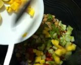 A picture of step 2 of Mexican chickpea salad.