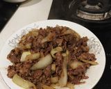 Foto langkah ke 7 dari resep Cumin beef with onion.