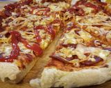 Tönkölylisztes pizza lépésről lépésre recept fázis 13 fotója