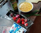 Kukoricás és vegyes saláta recept fázis 1 fotója