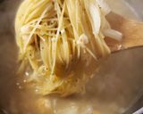 A picture of step 3 of Lauren's Seafood Pastaghetti.
