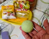 Foto langkah ke 8 dari resep Bakpao Pandan isi Selai Nanas dan Selai Coklat (No Mixer).
