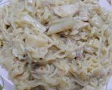 A picture of step 5 of Chicken cheese Maggie.