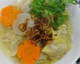 Hình bước làm 4 của món Hoành thánh nước lèo