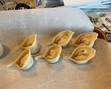 A picture of step 3 of Vegan tofu wontons.