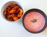 A picture of step 4 of Tomato & Yogurt Chilled Summer Soup.