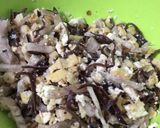 A picture of step 2 of Vegetarian Taro and Lotus Seed Spring Rolls.