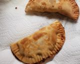 A picture of step 2 of Chicken Fajita empanadas.