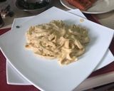 Foto del paso 9 de la receta: Salmón Sobre una cama de Fettuccine Alfredo al estilo Sonorense