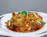 A picture of step 5 of Jhatpat Chicken masala karahi.