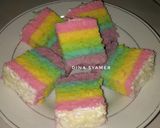 Foto langkah ke 6 dari resep Bolu Kukus Rainbow 2 telur.