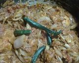 A picture of step 10 of Bhindi Chicken.
