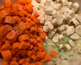 A picture of step 2 of Parsnip, Carrot and Tarragon Soup.