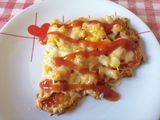 Sonkás kukoricás pizza