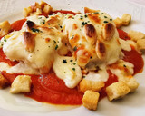 Foto del paso 6 de la receta: Bacalao a la Vizcaína con gratèn de bechamel y Almendras