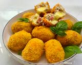 Foto langkah ke 6 dari resep Chicken Cordon Bleu Bite.