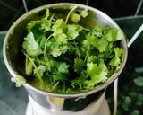 A picture of step 2 of Raw Mango And Coriander leaves Chutney(Sweet &Sour).