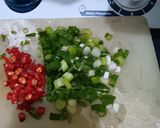 Foto langkah ke 2 dari resep Pangsit goreng isi tahu.