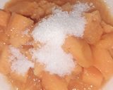 A picture of step 2 of Mango treat😊.