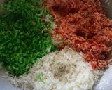 Hình bước làm 1 của món Xôi mít 3 màu