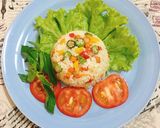 Hình bước làm 6 của món Cơm Chiên Rau Củ😍