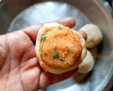 A picture of step 4 of Aloo kulcha with chhole.