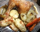 Foto del paso 4 de la receta: Pollo al horno con vegetales