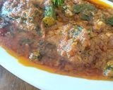 A picture of step 6 of Bhindi Punjabi Masala.