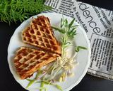 Foto langkah ke 4 dari resep Roti Keju Waffle.
