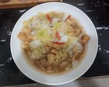 Foto langkah ke 5 dari resep Tumis Sawi Putih dan Tahu.