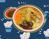 Hình bước làm 4 của món Mì gà hầm nấm đông cô