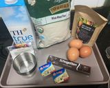 Hình bước làm 1 của món Lava chocolate đen