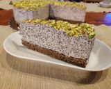 Mákos pisztáciás torta szénhidrátszegény, tojás nélküli recept fázis 11 fotója