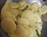 A picture of step 1 of Masala Aloo.