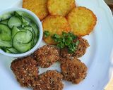 Ropogós cukkinis-lencsefasírt recept fázis 2 fotója
