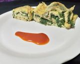 স্পিনাচ অমলেট (Spinach Omlete recipe in bengali) রেসিপি ধাপ - 5 ছবি