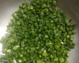 A picture of step 1 of French beans sabji.