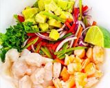 Foto del paso 1 de la receta: Ceviche de langostinos y corvina