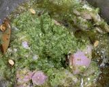 A picture of step 2 of Green Chicken Biryani.