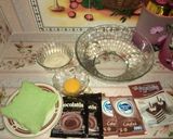 Foto langkah ke 1 dari resep Puding Brownies Roti tawar.