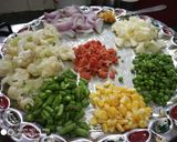 A picture of step 1 of Veggies Pulao.