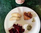 A picture of step 1 of Beetroot Pancakes.