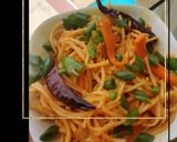 A picture of step 6 of Mushroom Hakka noodles.