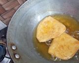 A picture of step 5 of Badam Puri.