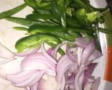 A picture of step 1 of Chicken Roll.