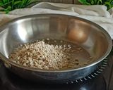 A picture of step 1 of Multigrain Laddus with Rolled Oats & Sattu.