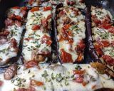 Foto del paso 3 de la receta: Berenjenas  🍆 Grilladas con Tomate 🍅 Asados Ajo y Queso a la Plancha