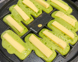 Foto langkah ke 9 dari resep Kue Pukis Pandan Keju Empuk Menul.