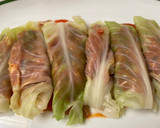 Foto del paso 3 de la receta: Hojas de repollo rellenas de fritada de atún